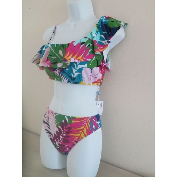 Bleu Rod Beattie Women's Sz 10 Multicolor Floral 2-Pc Swim Suit $130+ - Picture 7 of 10